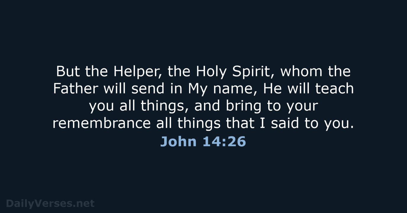 John 14:26 - NKJV