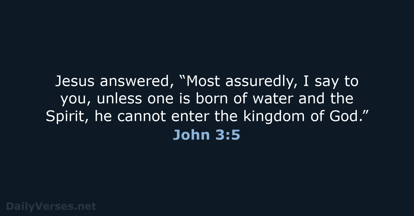 John 3:5 - NKJV