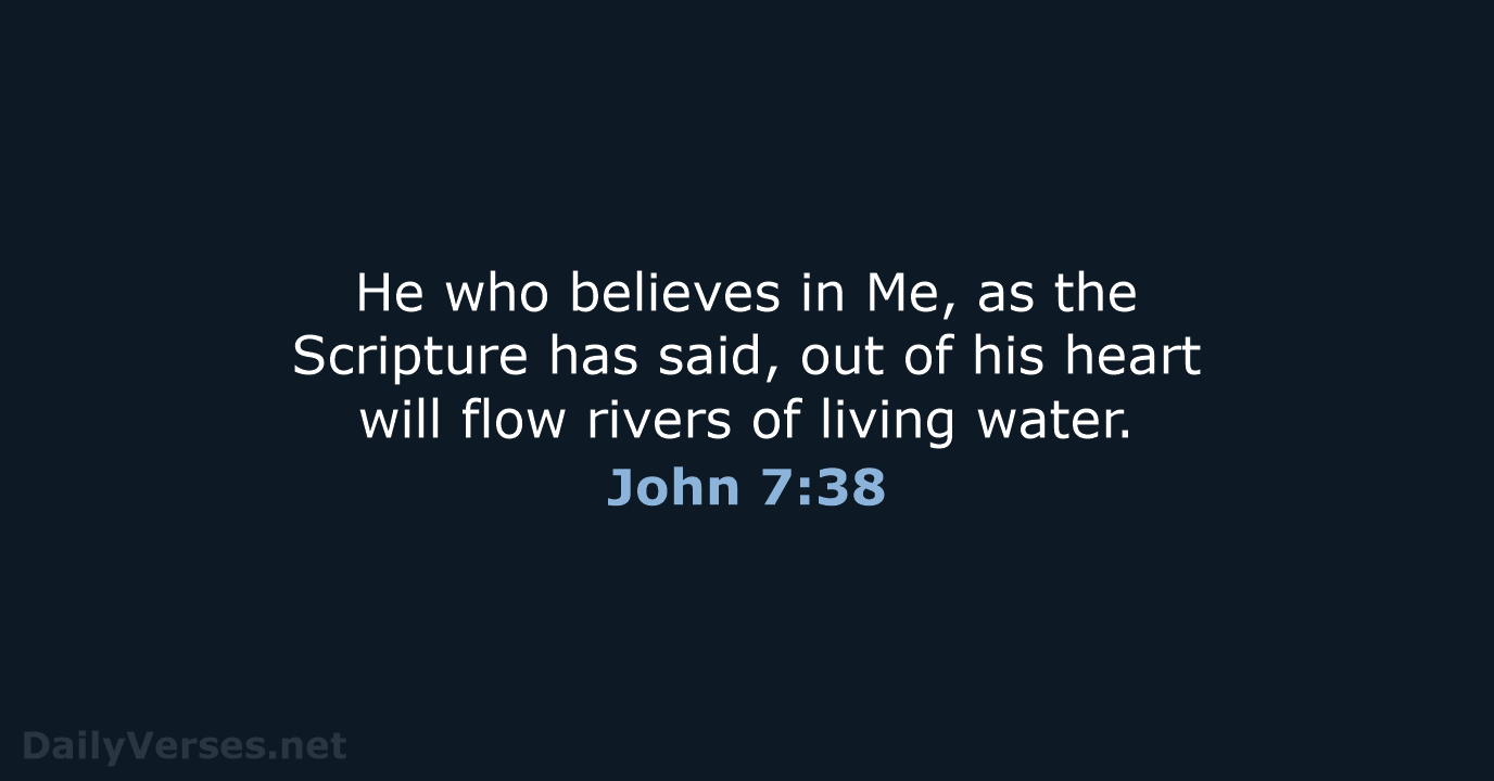 John 7:38 - NKJV