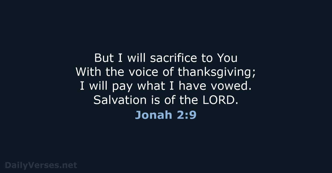 Jonah 2:9 - NKJV