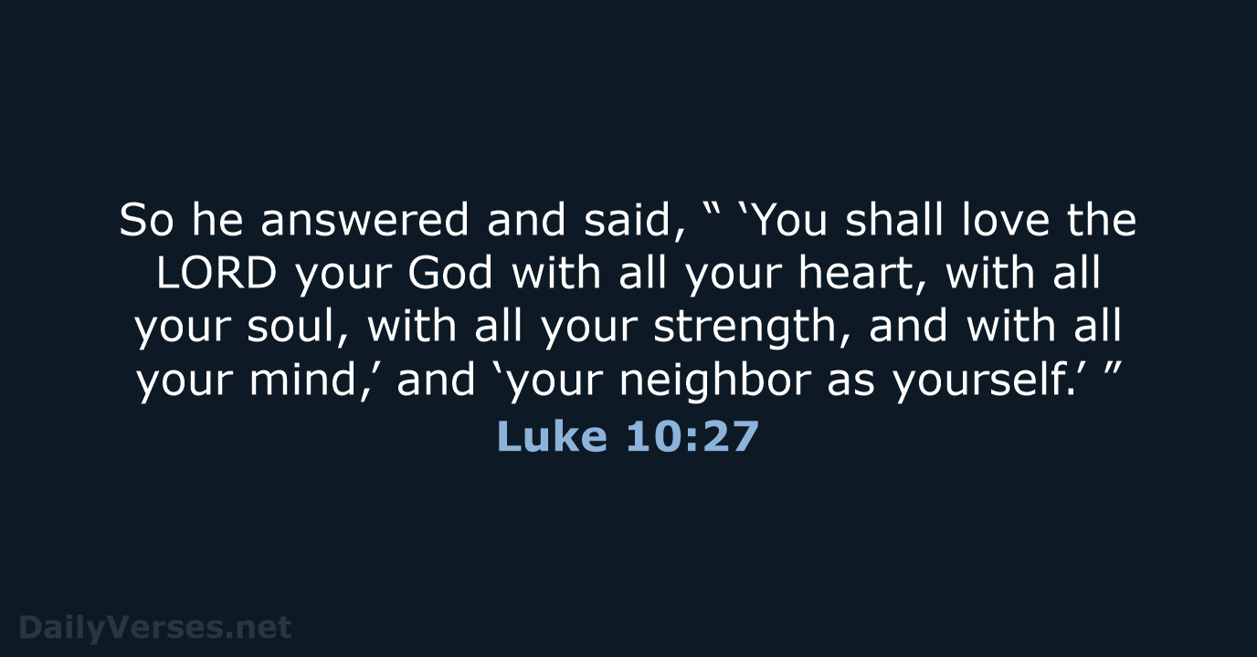 Luke 10:27 - NKJV
