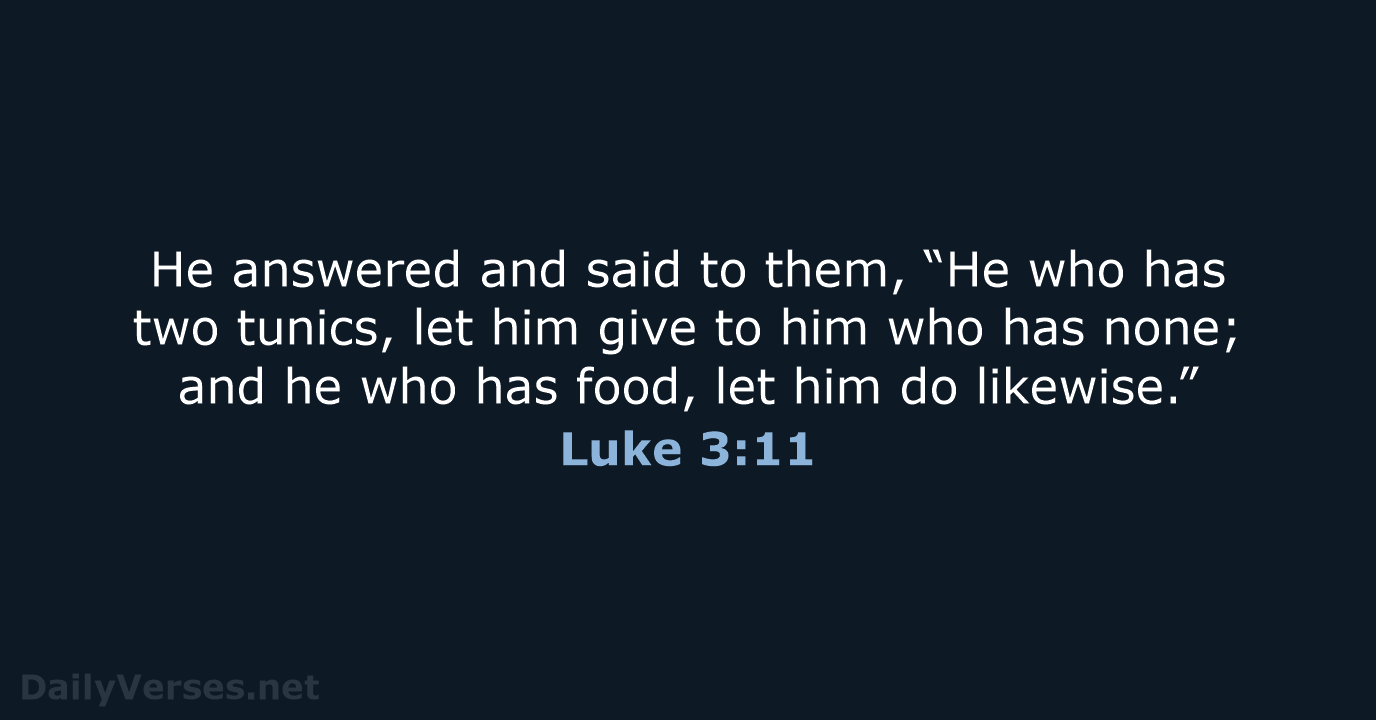 Luke 3 11 Bible Verse NKJV DailyVerses