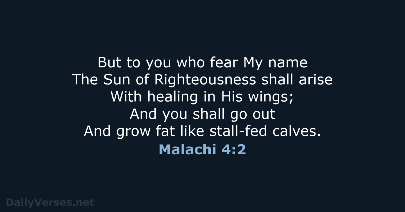 Malachi 4:2 - NKJV