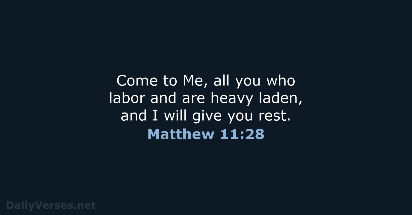 matthew 11 28-30 nkjv meaning