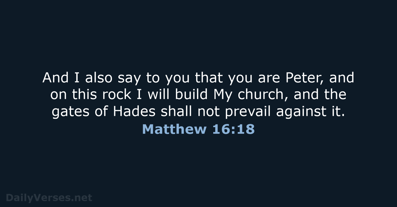 Matthew 16 18 Bible Verse NKJV DailyVerses
