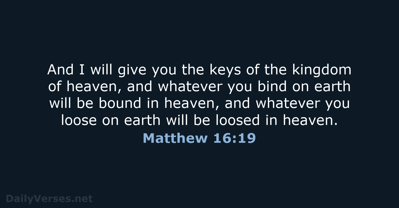 Matthew 16 19 Bible Verse NKJV DailyVerses
