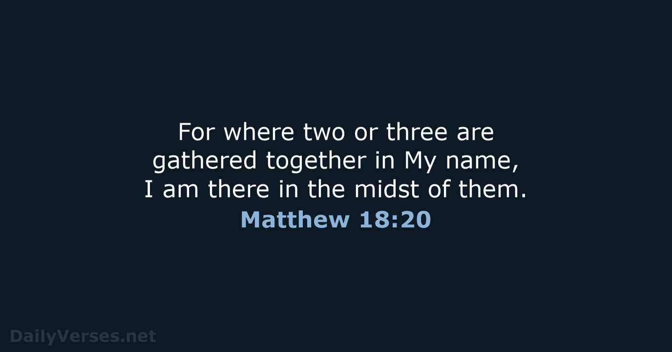 Matthew 18 20 Bible Verse NKJV DailyVerses