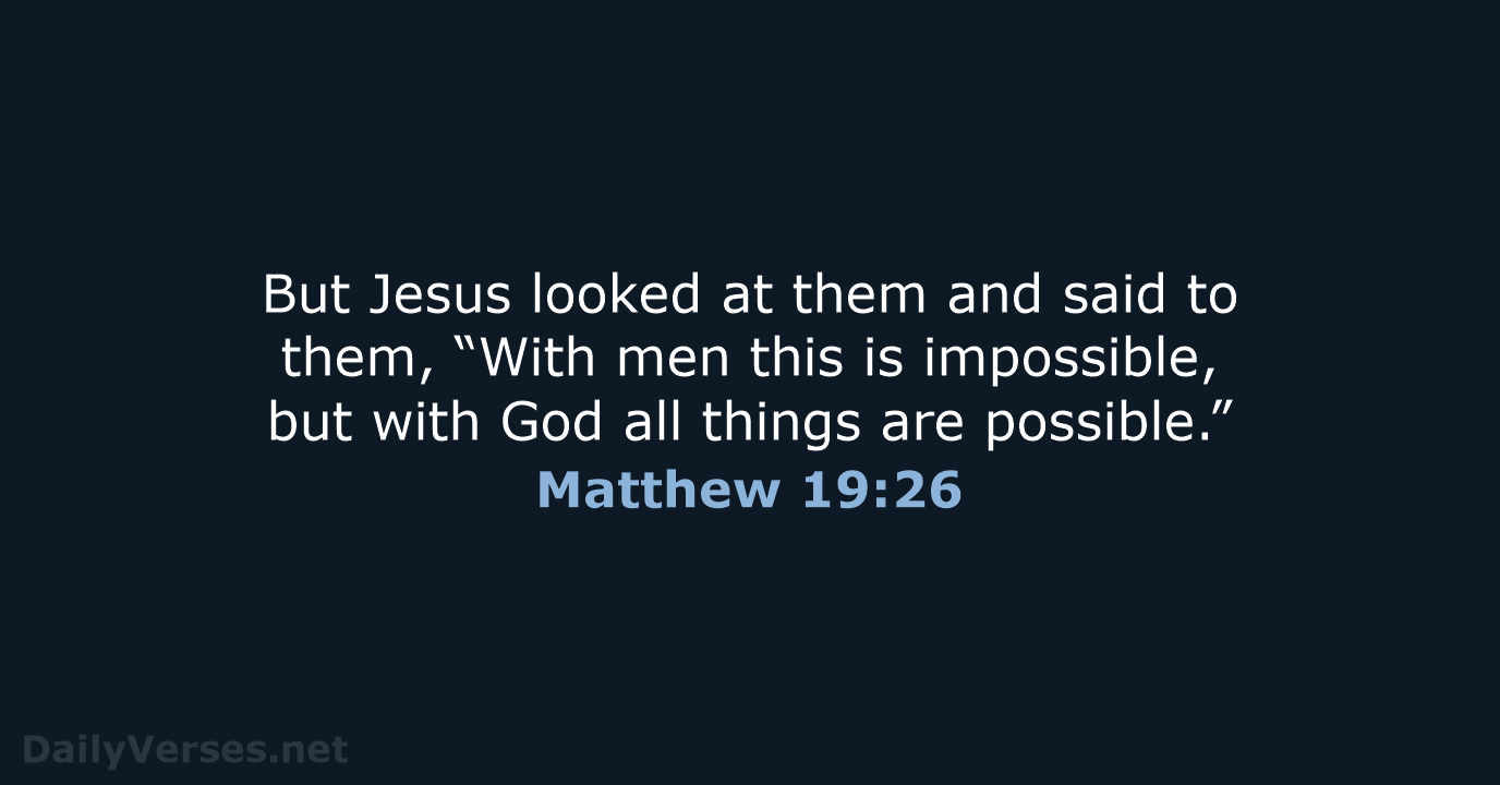 Matthew 19 26 Bible Verse NKJV DailyVerses