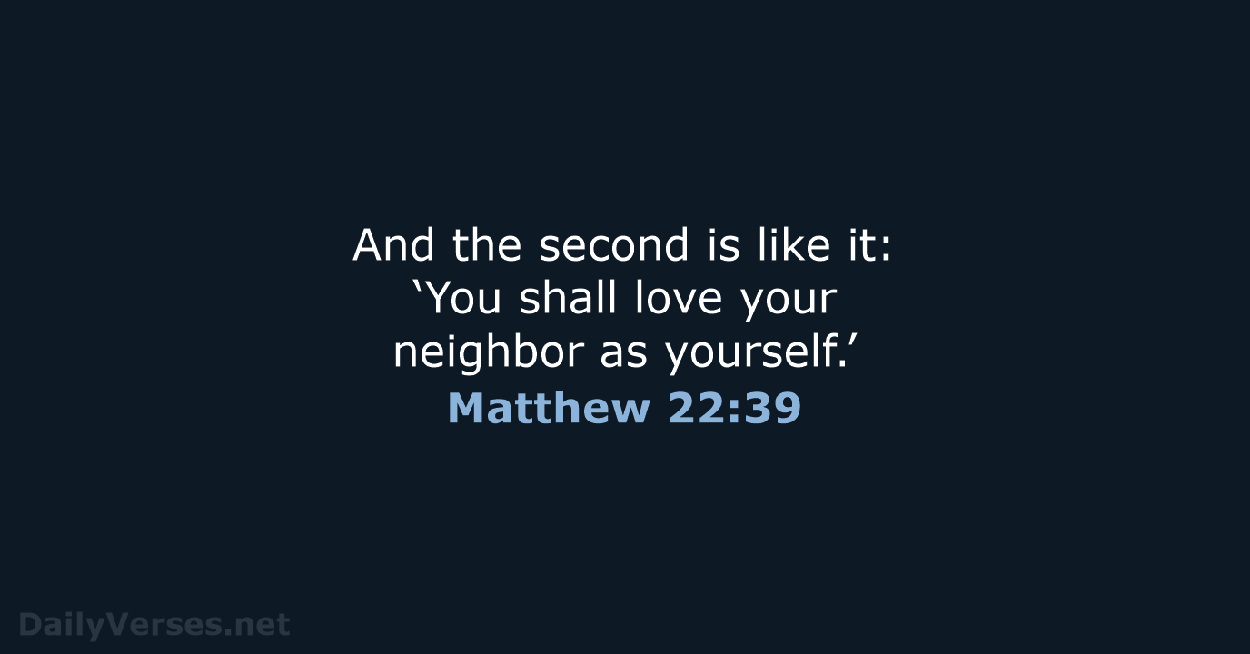 Matthew 22 39 Bible Verse NKJV DailyVerses