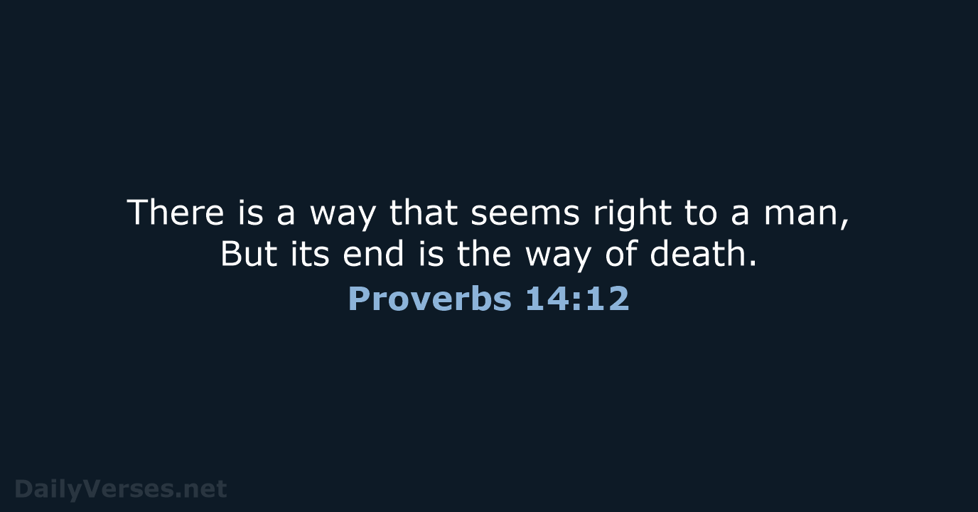 Proverbs 14 12 Bible Verse NKJV DailyVerses