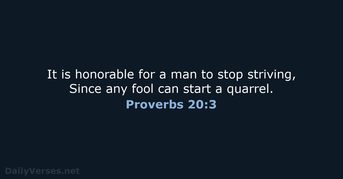 Proverbs 20 NKJV NRSV DailyVerses