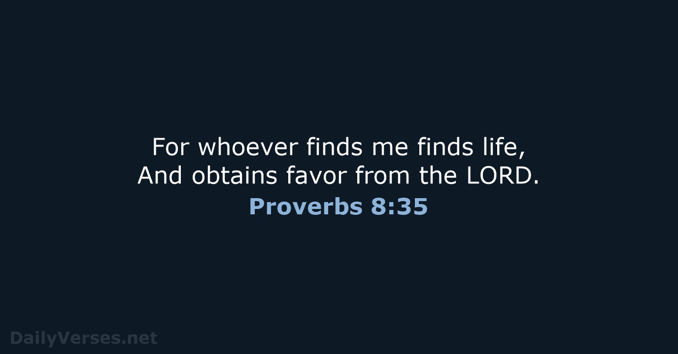 proverbs 8 35 nkjv