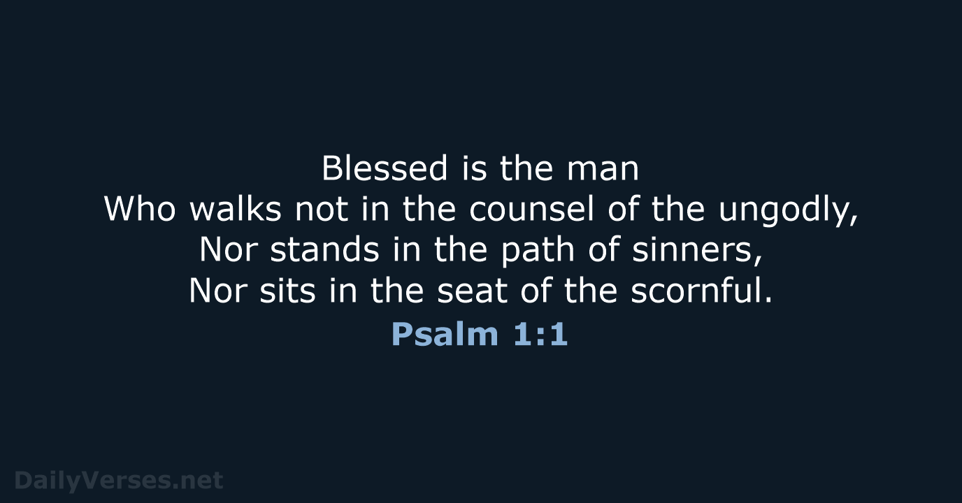 Psalm 1 NKJV ESV DailyVerses