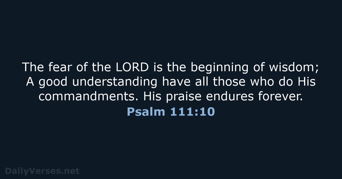 Psalm 111 NKJV DailyVerses