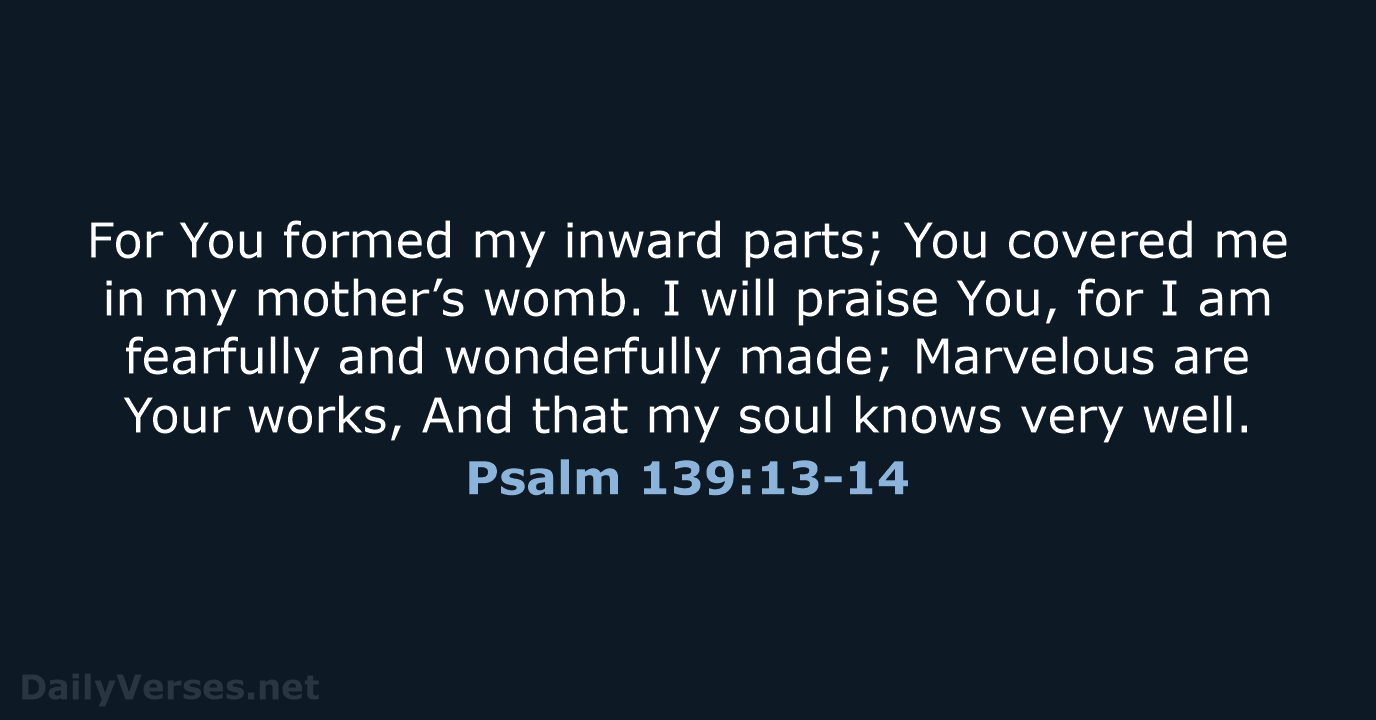 Psalm 139 13 14 Bible Verse NKJV DailyVerses