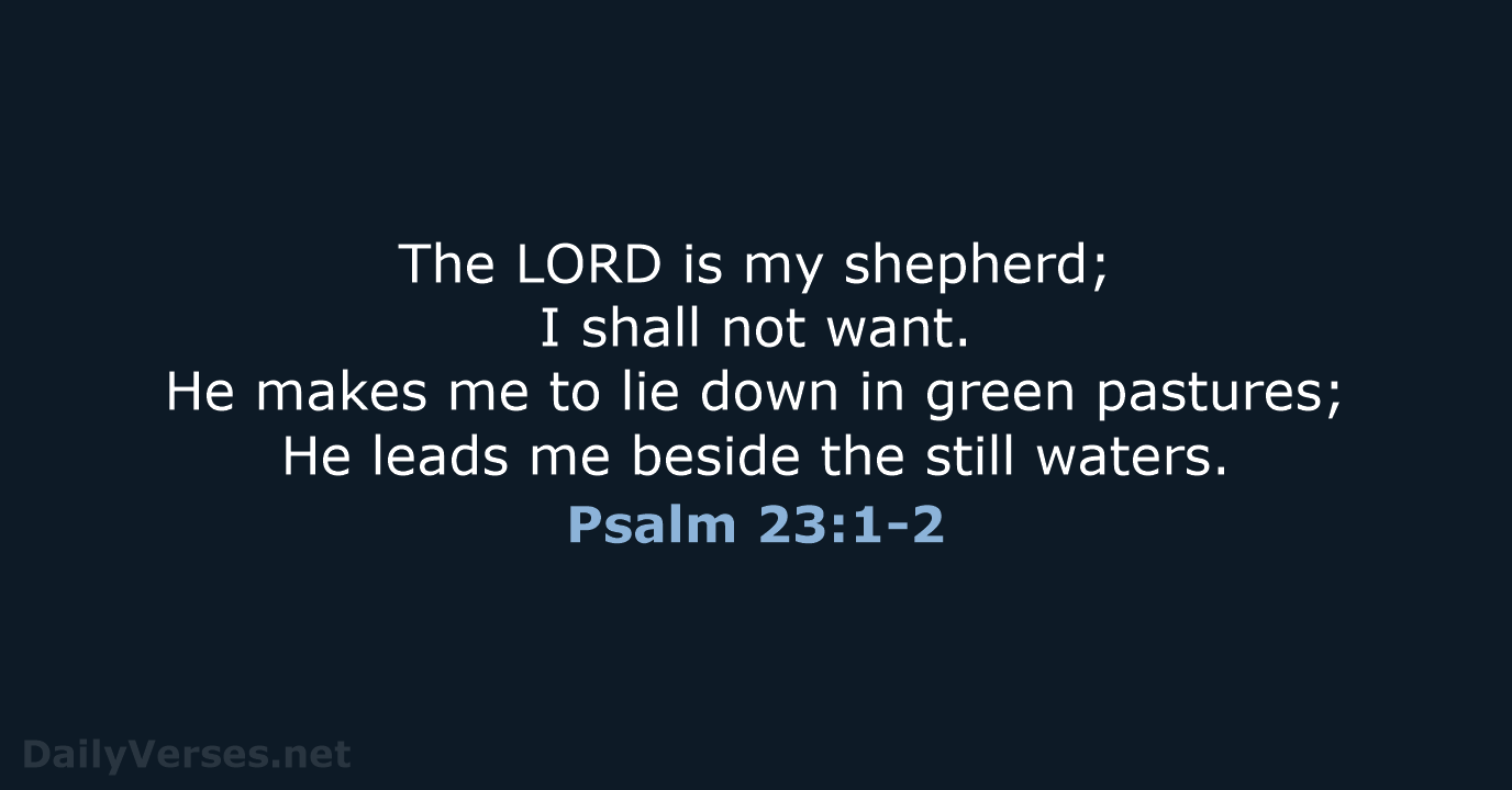 Psalm 23 NKJV DailyVerses