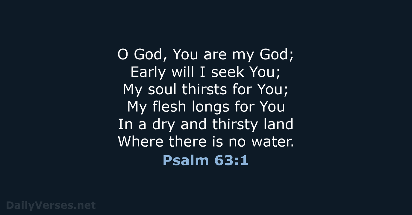 Psalm 63 NKJV DailyVerses