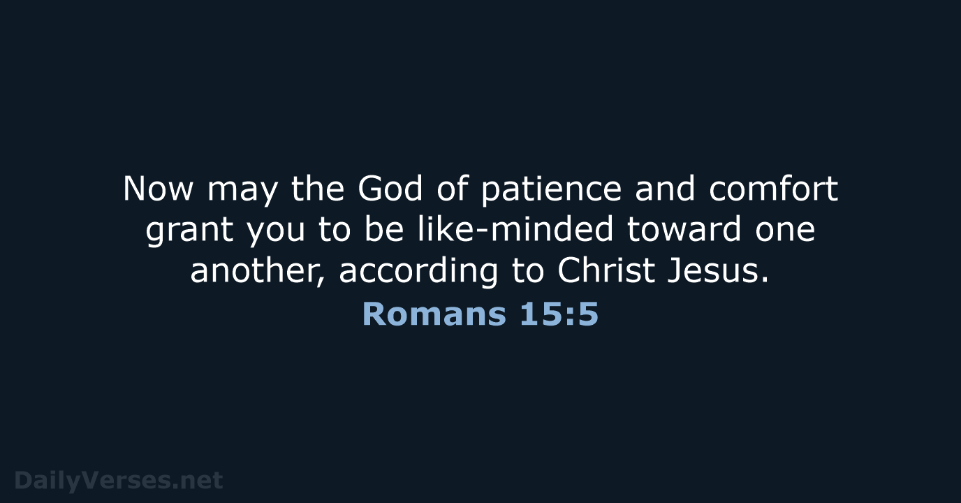 Romans 15:5 - NKJV