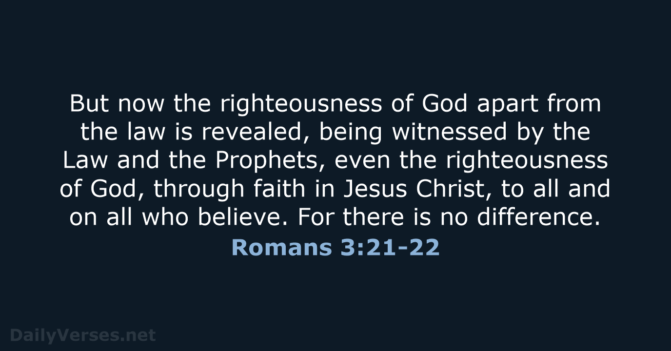 Romans 3 21 22 Bible Verse NKJV DailyVerses