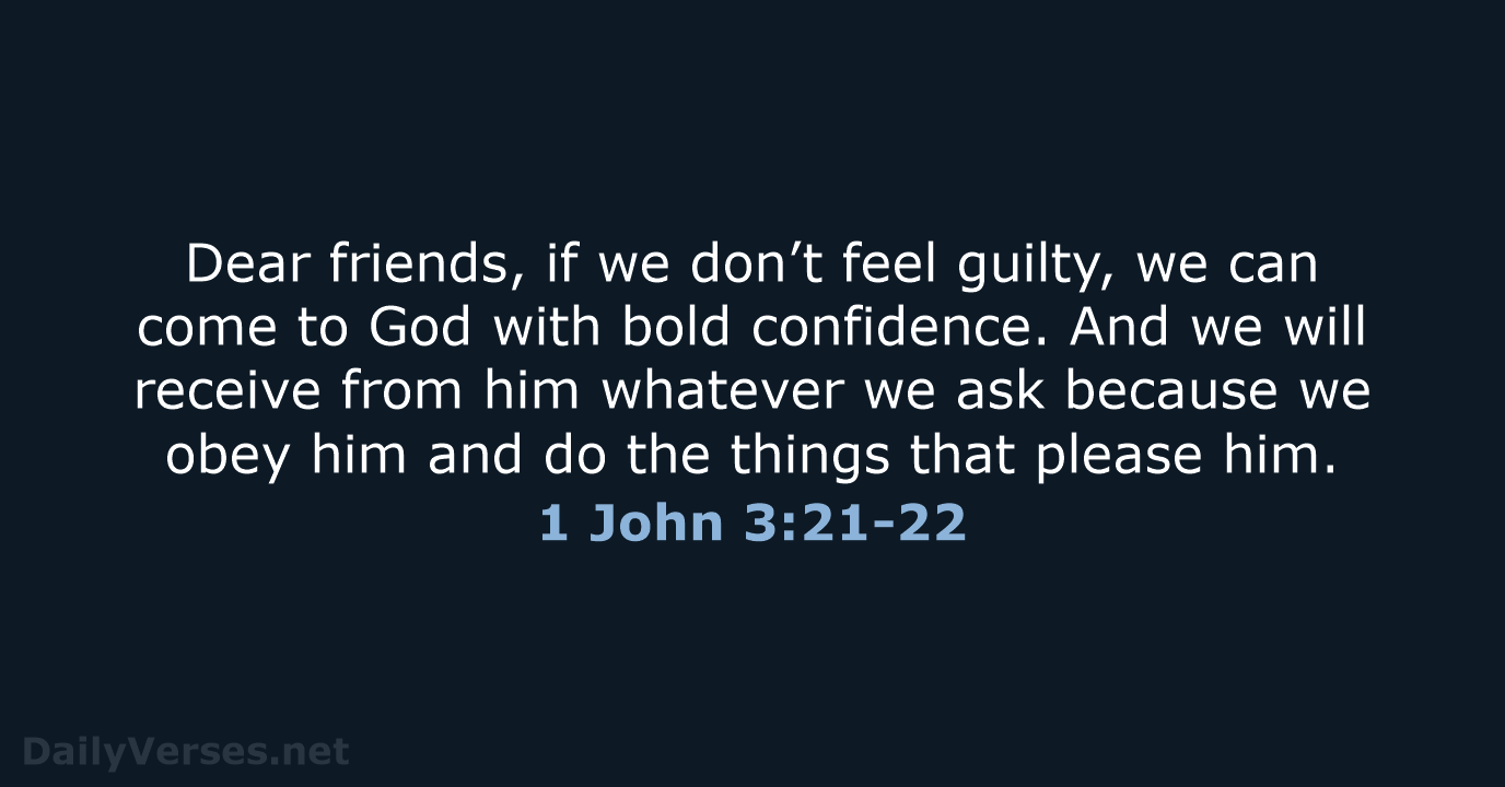 1 John 3 21 22 Bible Verse NLT DailyVerses