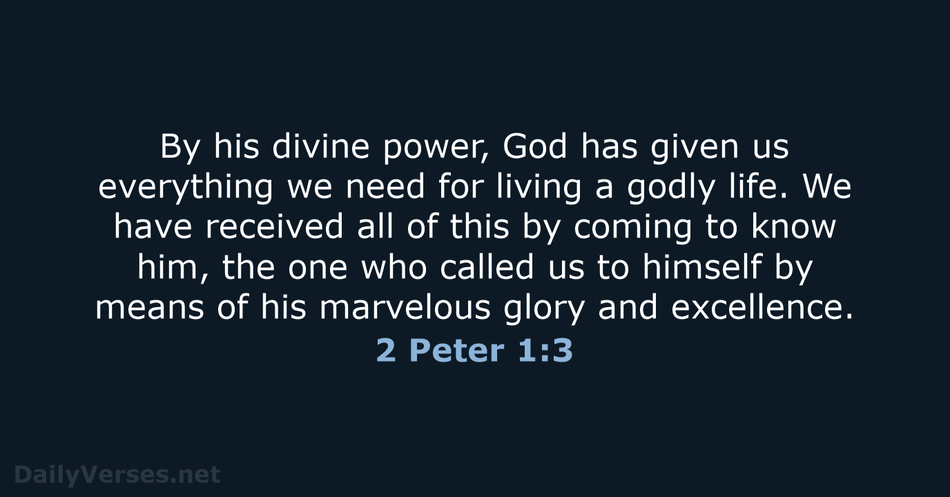 2 Peter 1 NLT DailyVerses