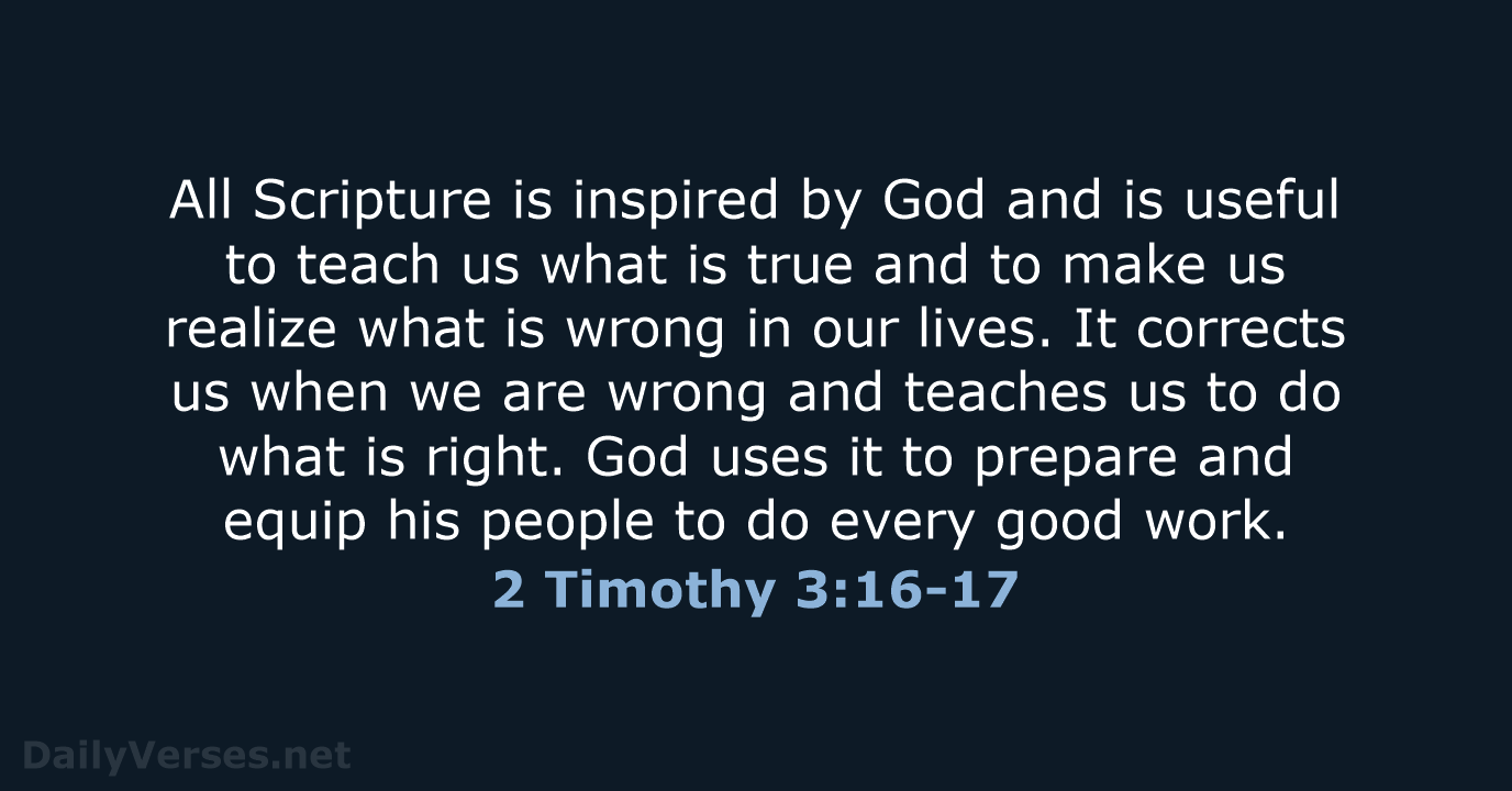 2 timothy 3 16 nlt