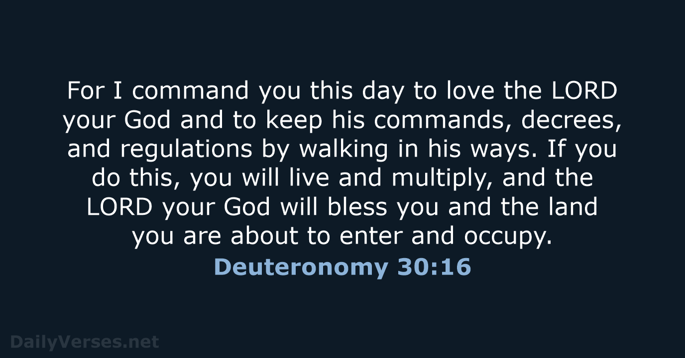 deuteronomy 30 14 nlt