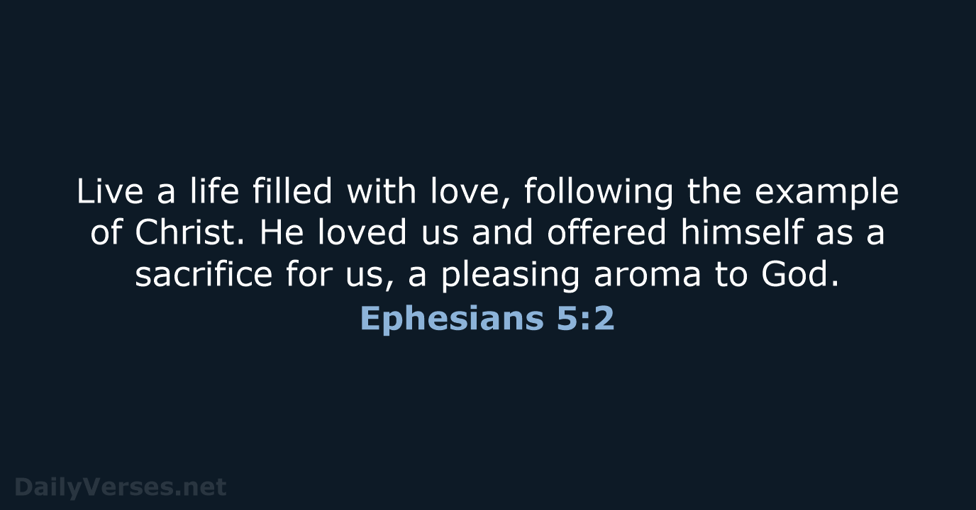 Ephesians 5:2 - NLT