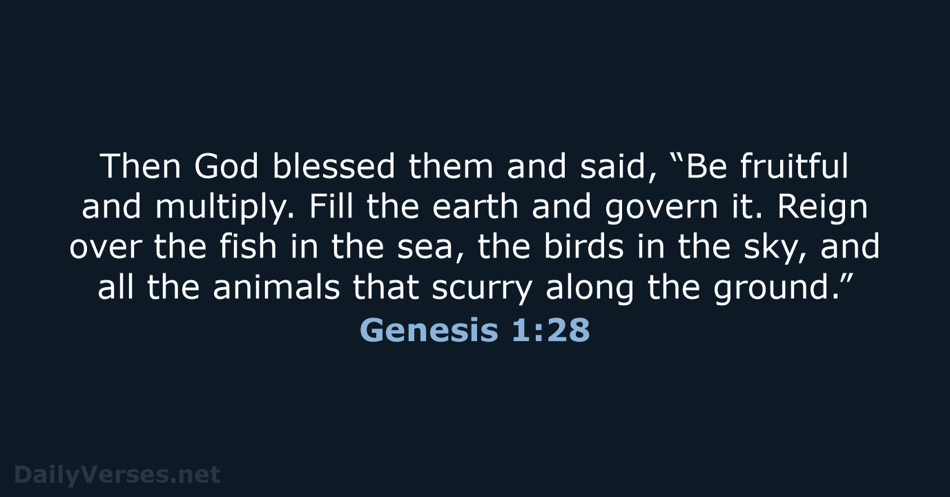 Genesis 1:28 - NLT