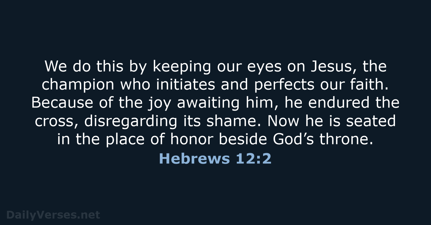 Hebrews 12 3 Nlt