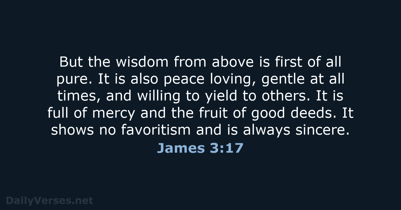 James 3 17 Bible Verse NLT DailyVerses