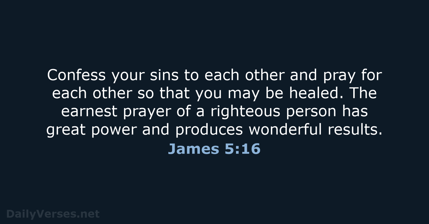James 5 16 Bible Verse NLT DailyVerses
