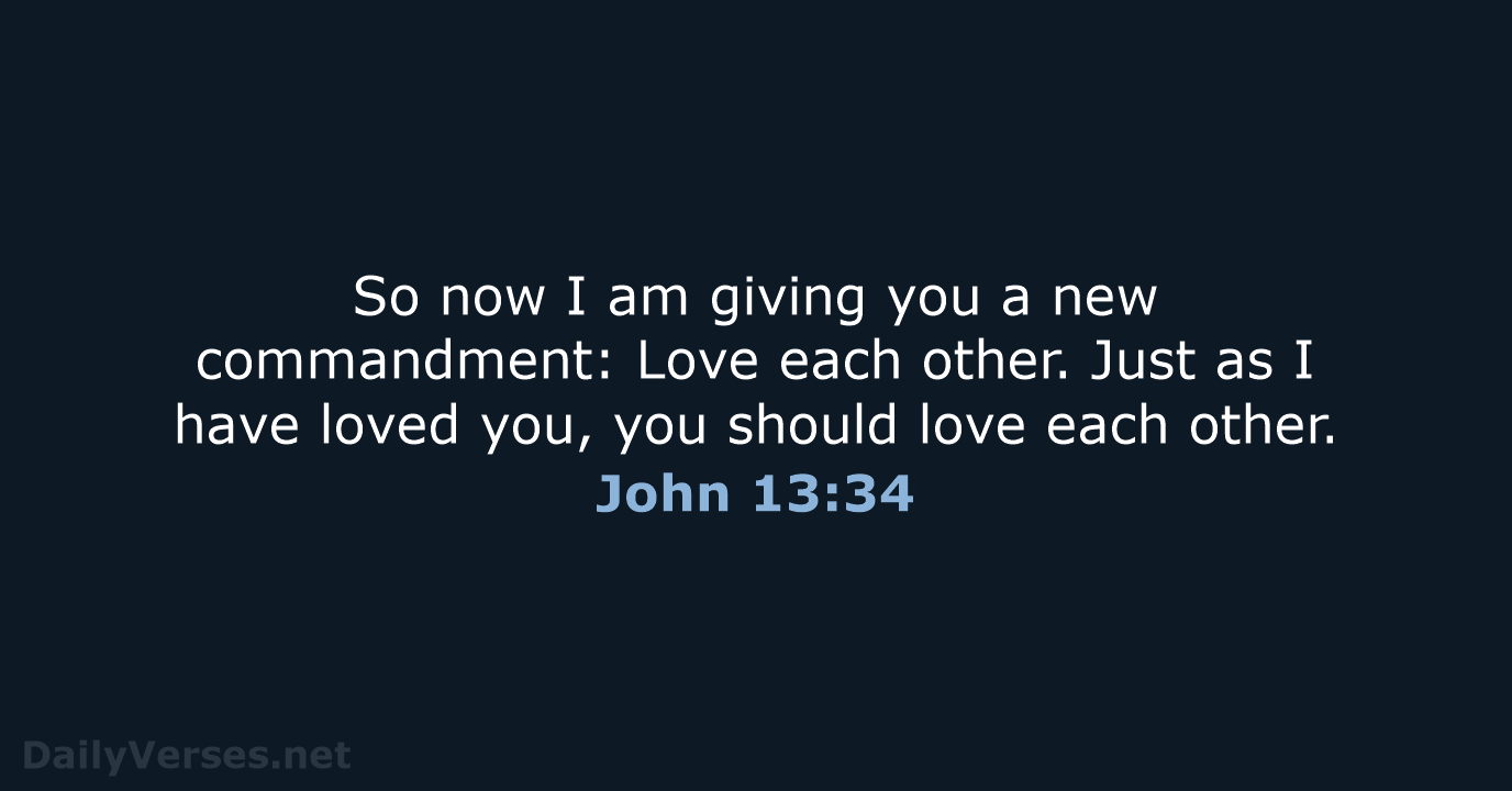 John 13:34 - NLT