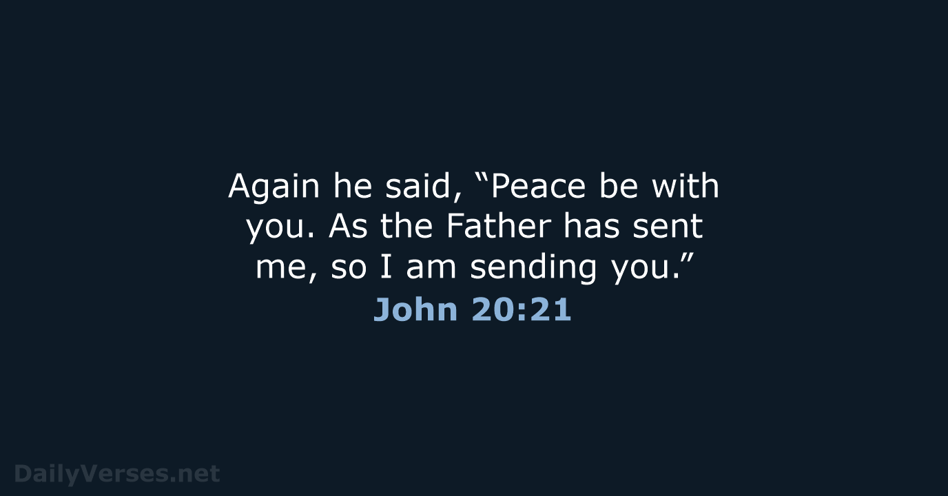 John 20:21 - NLT