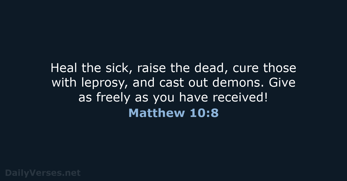 Matthew 10 - NLT - DailyVerses.net