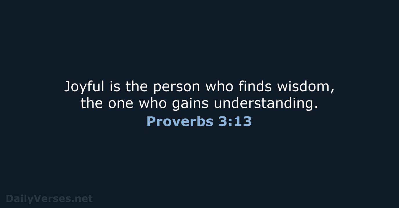 proverbs 3 13-20 nlt