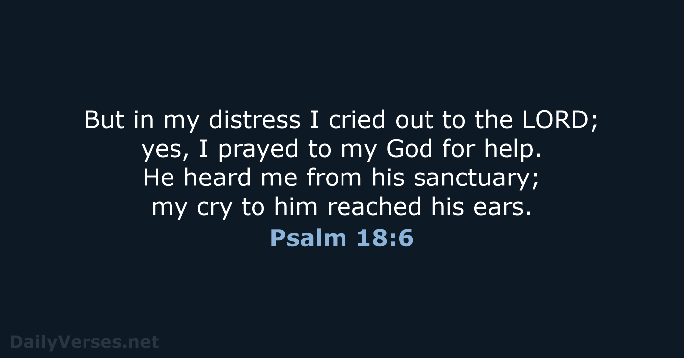 Psalm 18:6 - NLT