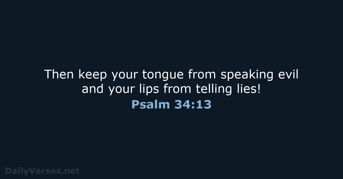 What Does God Say About The Tongue