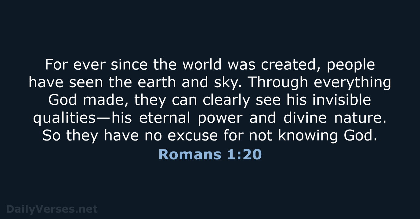 Romans 1 20 Bible Verse NLT DailyVerses