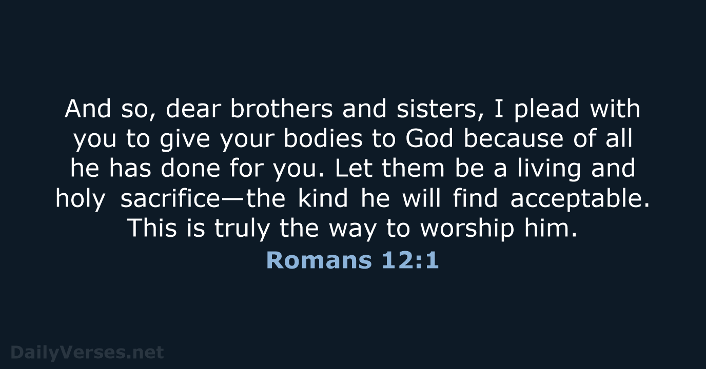 Romans 12 NLT NRSV DailyVerses