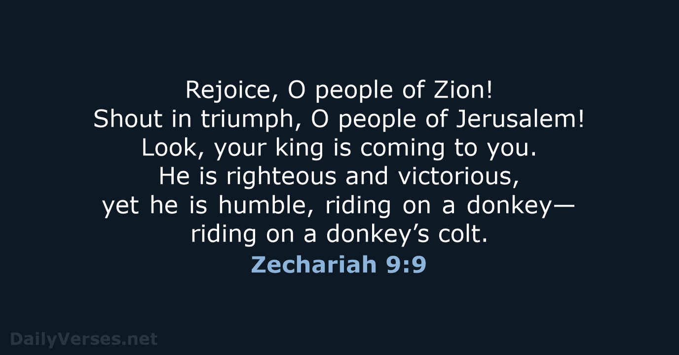 Zechariah 9:9 - NLT