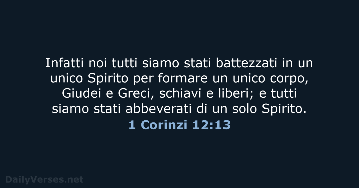 1 Corinzi 12:13 - NR06