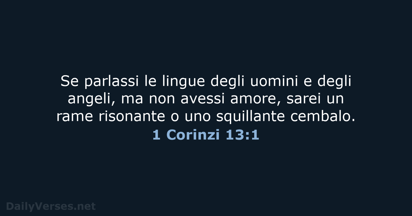 1 Corinzi 13:1 - NR06