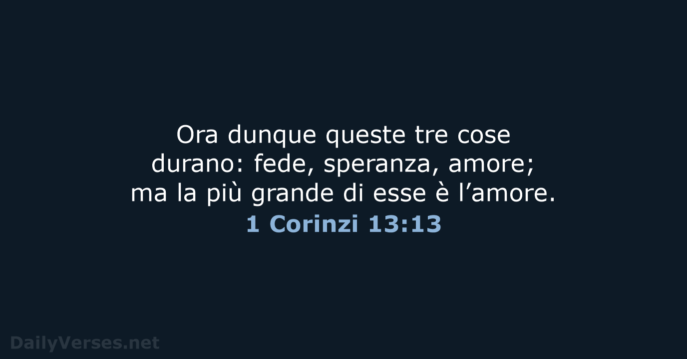 1 Corinzi 13:13 - NR06
