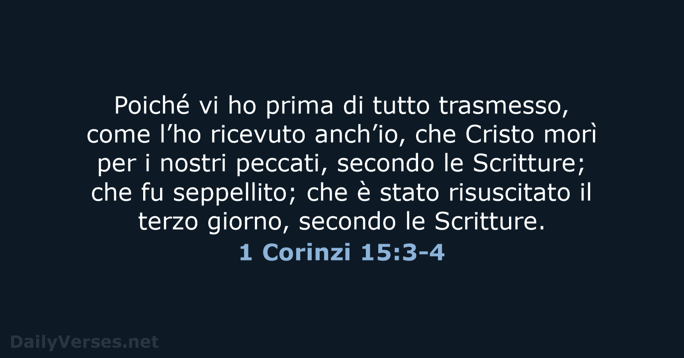 1 Corinzi 15:3-4 - NR06