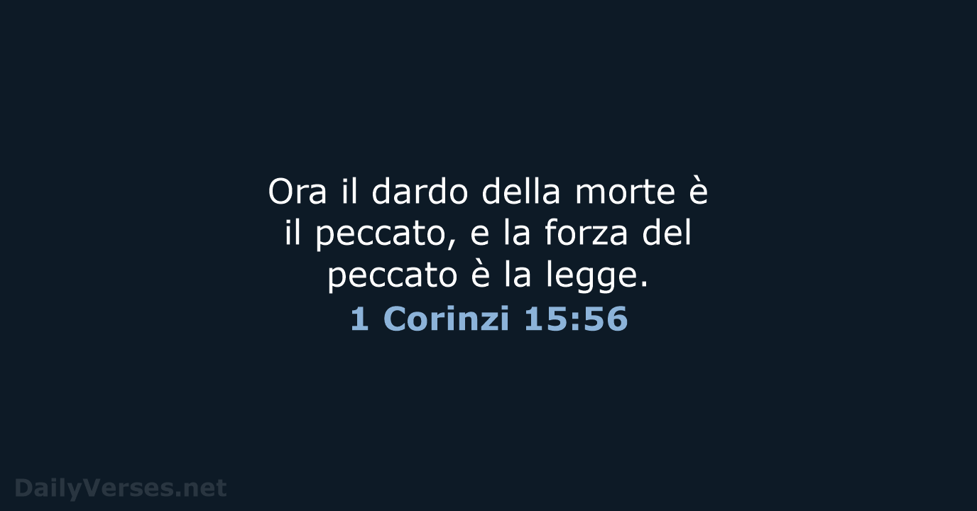 1 Corinzi 15:56 - NR06