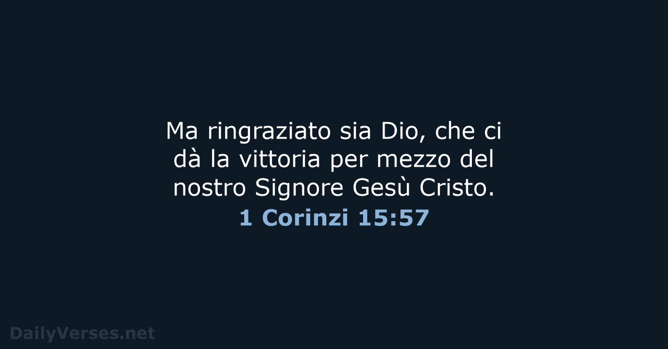 1 Corinzi 15:57 - NR06