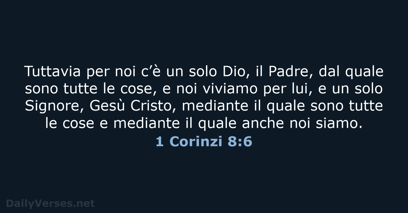 1 Corinzi 8:6 - NR06