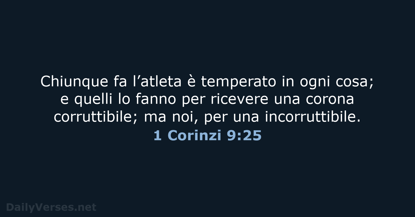 1 Corinzi 9:25 - NR06