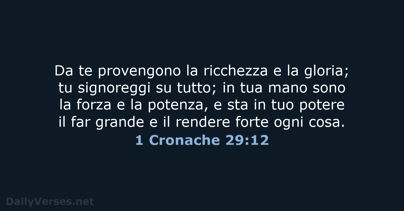 1 Cronache 29:12 - NR06